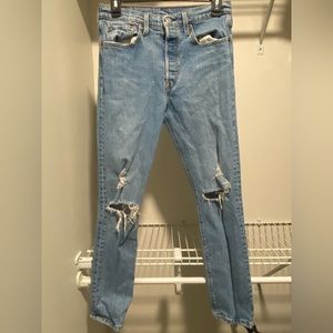 Levi’s Ripped Denim Jean